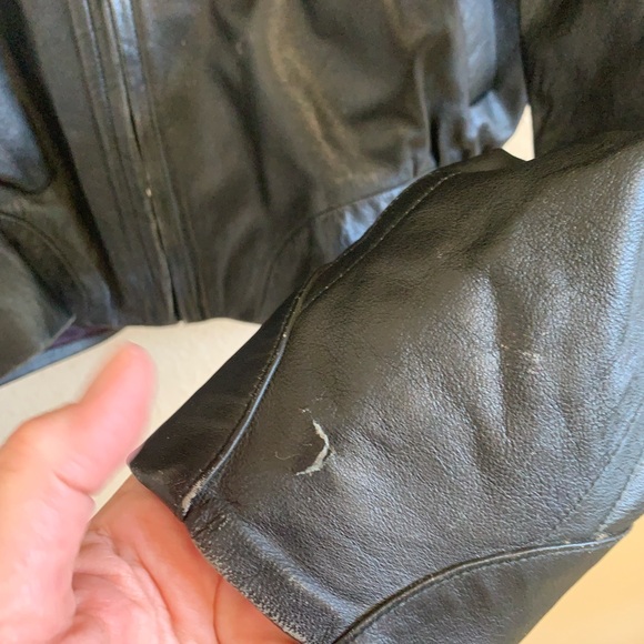 Moto Vintage John Michael Black Leather Jacket 🌴 - Picture 7 of 14